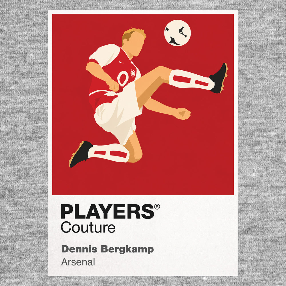 Dennis Bergkamp Arsenal Icon Frame — Gray