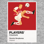 Dennis Bergkamp Arsenal Icon Frame — Gray