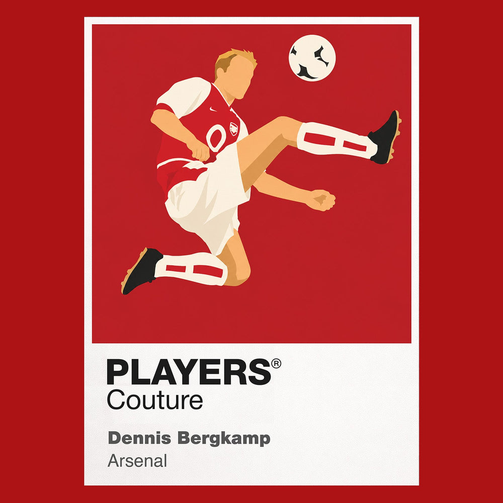 Dennis Bergkamp Arsenal Icon Frame — Red