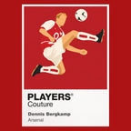 Dennis Bergkamp Arsenal Icon Frame — Red