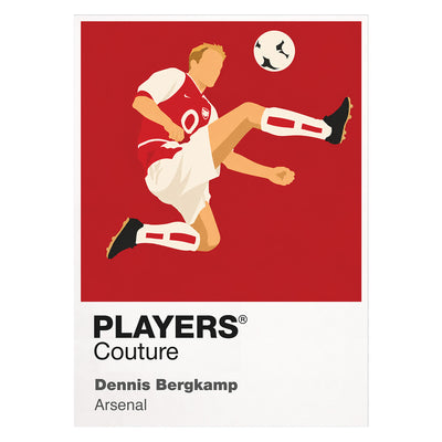 Dennis Bergkamp Arsenal Icon Frame — White