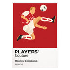 Dennis Bergkamp Arsenal Icon Frame — White