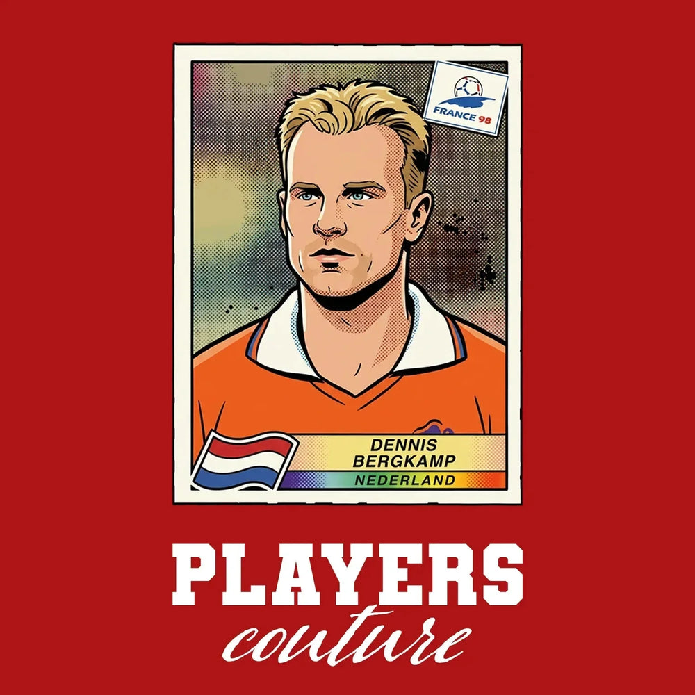 Dennis Bergkamp World Cup Sticker Kids Hoodie – dennis bergkamp red Players Couture design