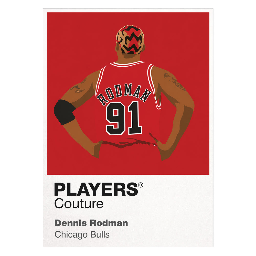 Dennis Rodman Bulls Basketball Icon Frame - Icon Design