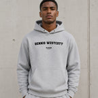 dennis-westcott name-print hoodie - grey