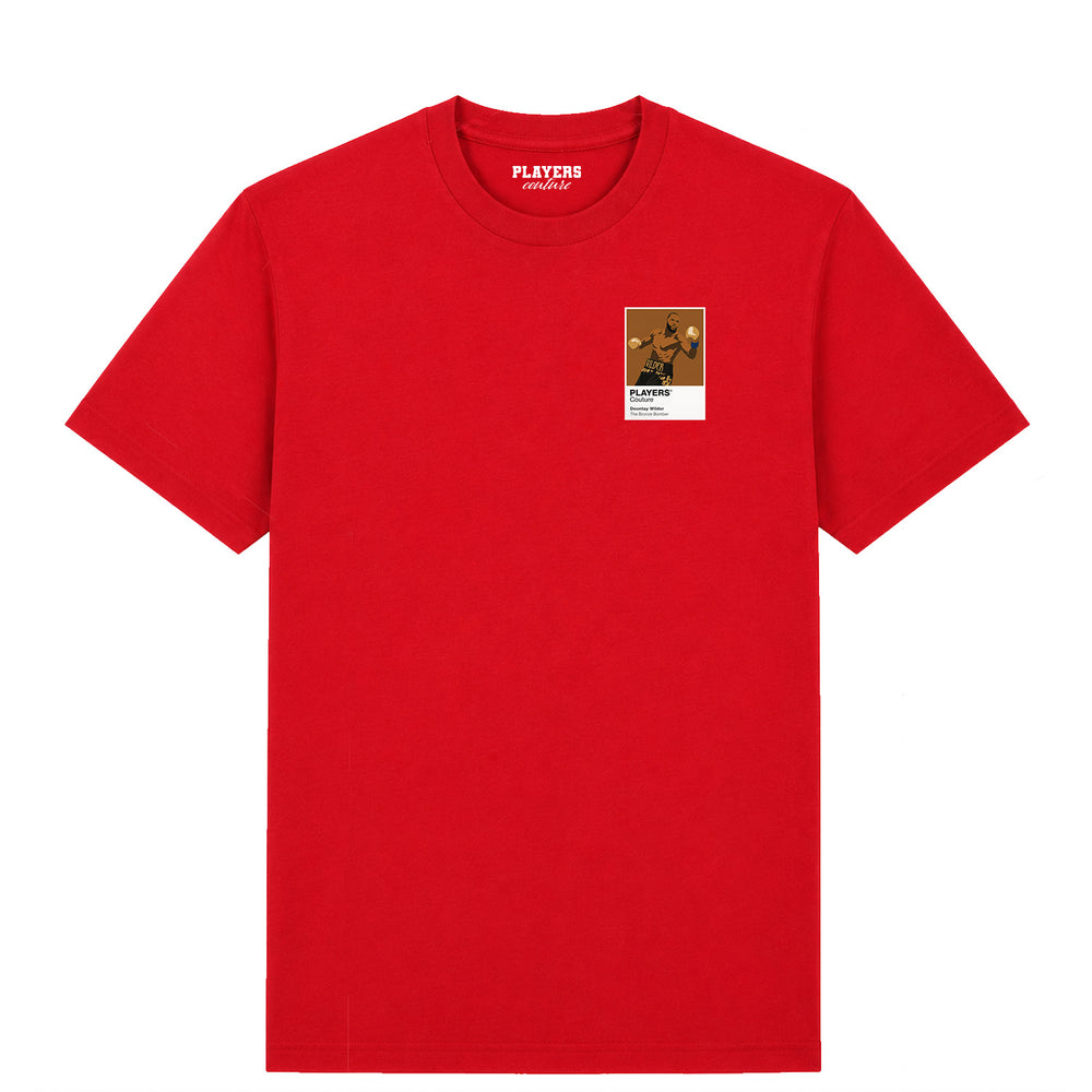 Deontay Wilder Boxing Icon Frame Men's T-Shirt - Red