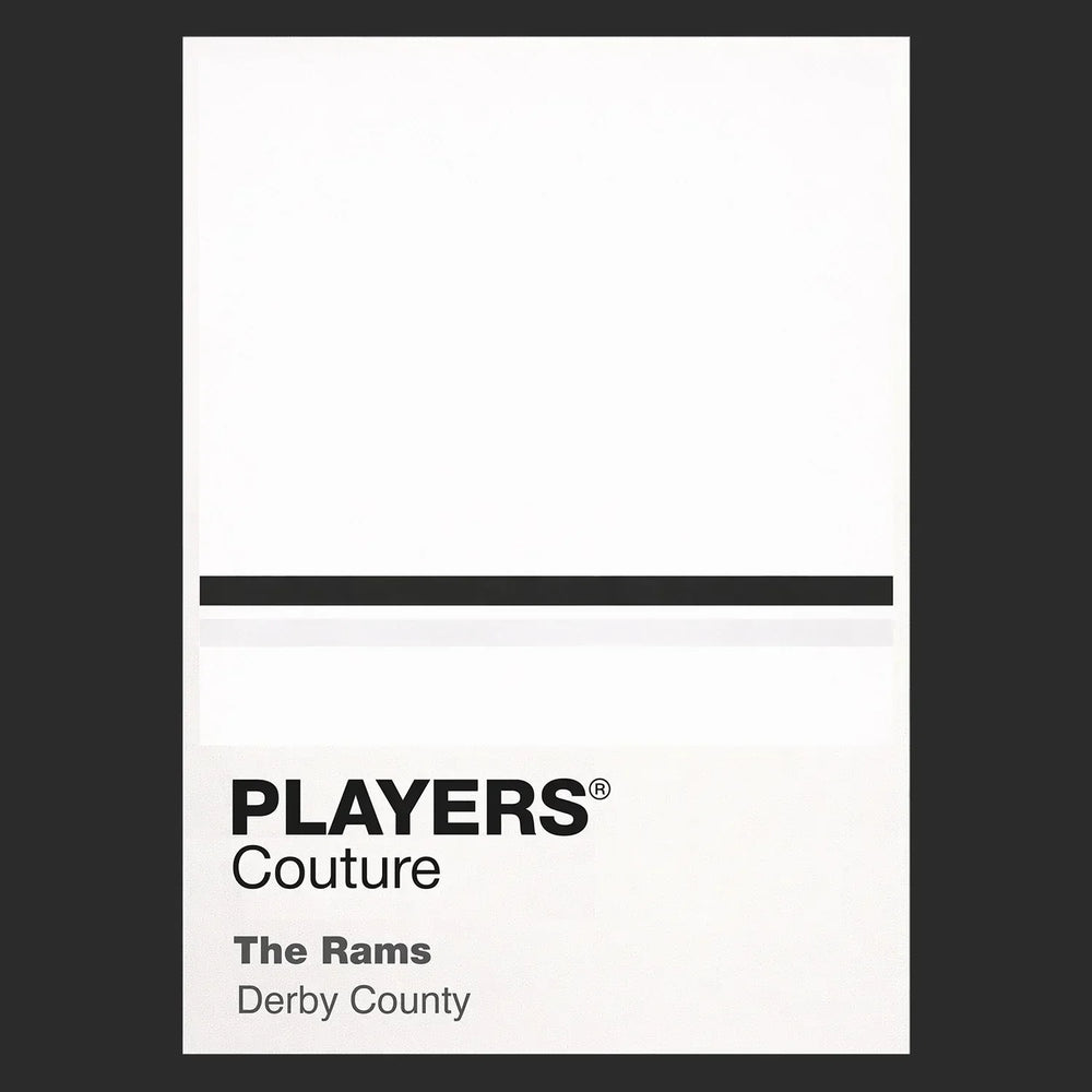 Derby County Classic Football Shirt Colours Frame Men's T-Shirt – black close-up detail shot of the Derby County Players