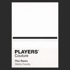 Derby County Classic Football Shirt Colours Frame Men's T-Shirt – black close-up detail shot of the Derby County Players