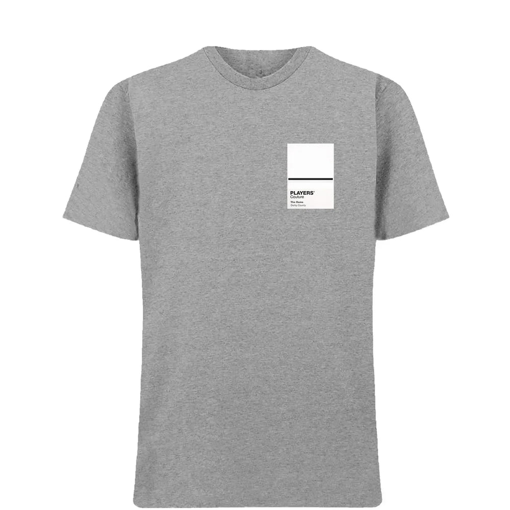 Derby County t-shirt – grey men's t-shirt featuring the Derby County Players Couture logo