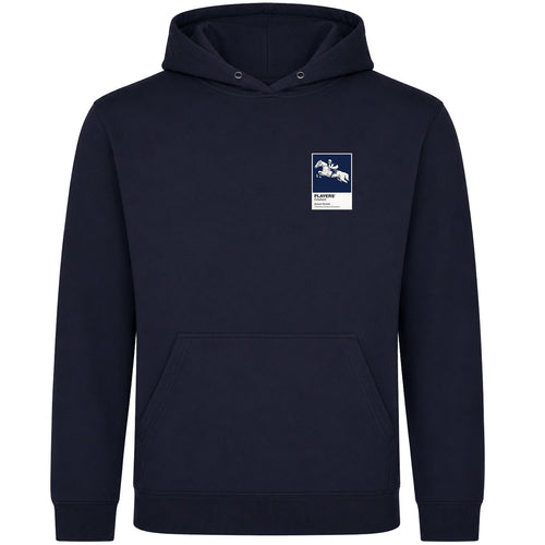 Desert Orchid horse racing hoodie – mens navy hoodie view