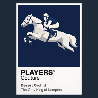 Desert Orchid horse racing hoodie – navy view