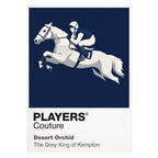 Desert Orchid horse racing T-shirt – white view