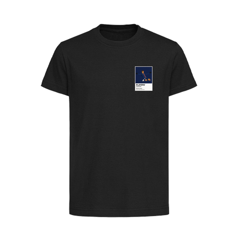 Desire Doue PSG Icon Frame Kids T-Shirt — Black