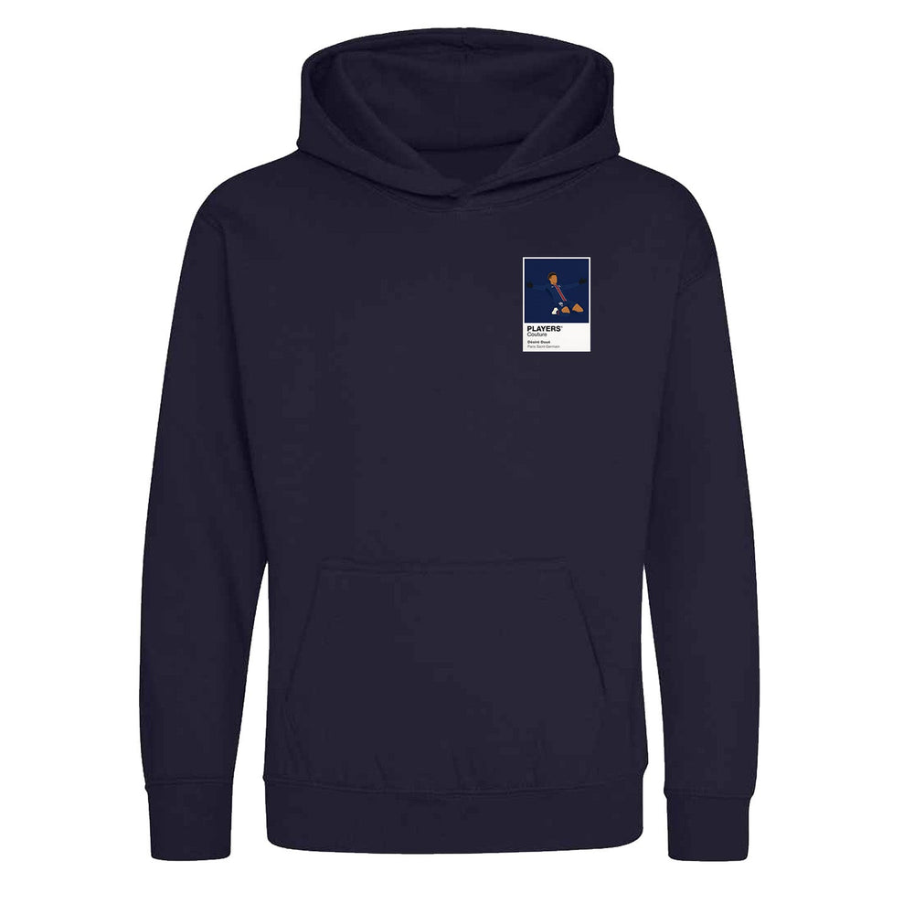 Desire Doue PSG Icon Frame Kids Hoodie — Navy