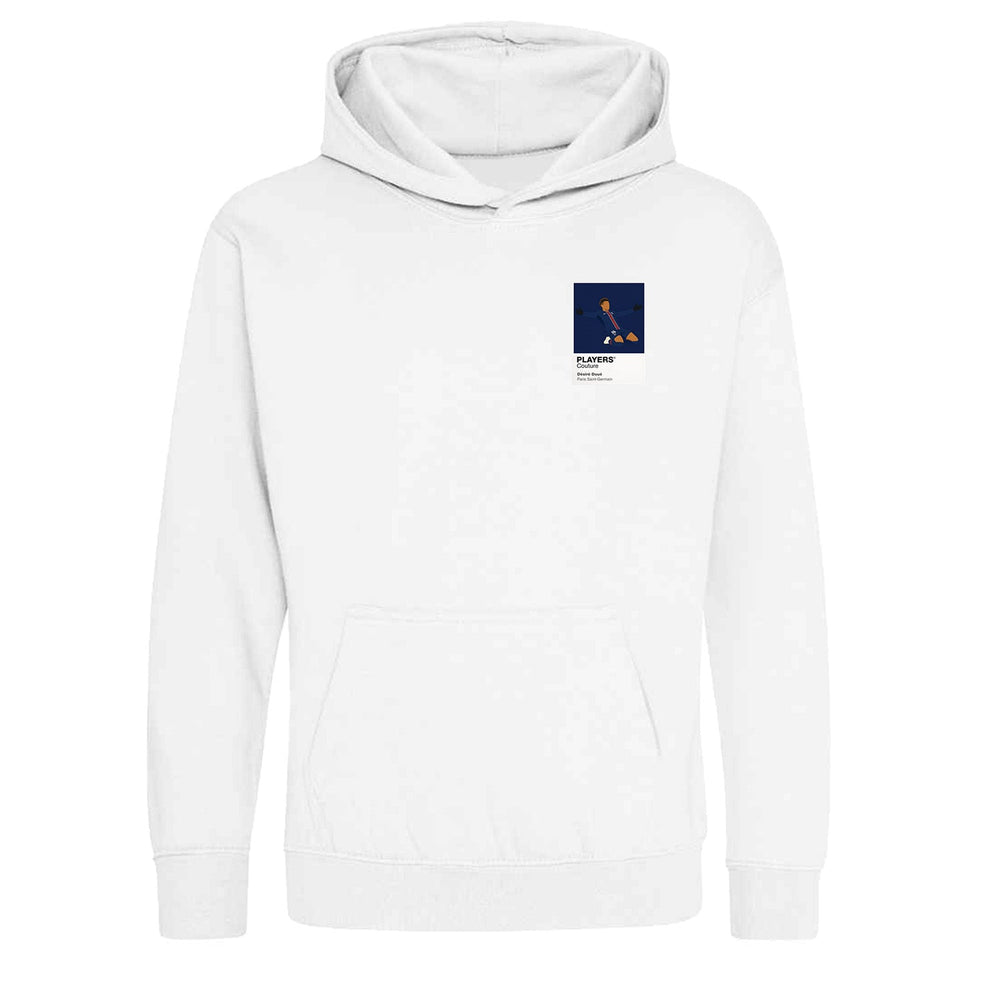 Desire Doue PSG Icon Frame Kids Hoodie — White