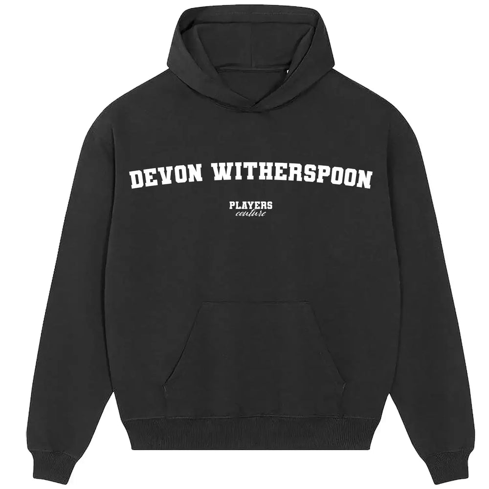 Devon Witherspoon Players Couture Men's Casual Hoodie - Black / S | American Football, Hoodies, Men's, Name Collection, Seattle Seahawks