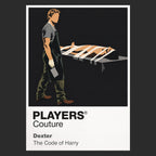 Dexter – Dark Passenger Dexter's shadowed Dark Passenger persona framed by red forensic detail Icon Frame artwork in black