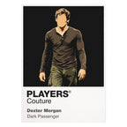 Dexter Morgan Dexter Morgan in forensic gloves beneath the bright Miami surface and darker ritual Icon Frame artwork on white