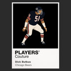 Dick Butkus Bears American Football Icon Frame Men's T-Shirt