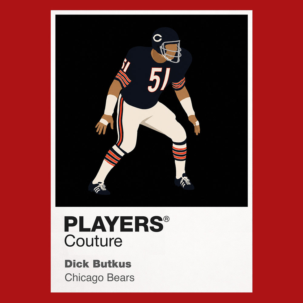Dick Butkus Bears American Football Icon Frame Men's T-Shirt
