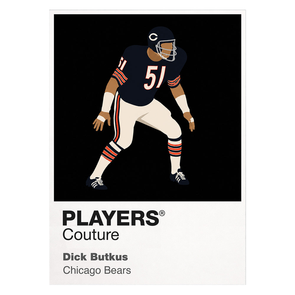 Dick Butkus Bears American Football Icon Frame Men's T-Shirt