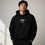 dicks name-print hoodie - black