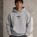 dicks name-print hoodie - grey