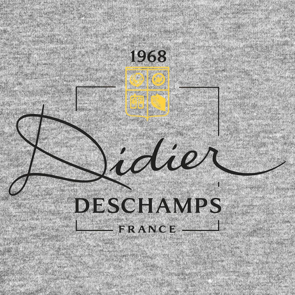Didier Deschamps Logo Players Couture Men's Casual Hoodie - Navy / S | Bordeaux, Chelsea, Fashion Collection, France, Hoodies, Juventus, Marseille, Men's, Nantes, Valencia, Volume 1