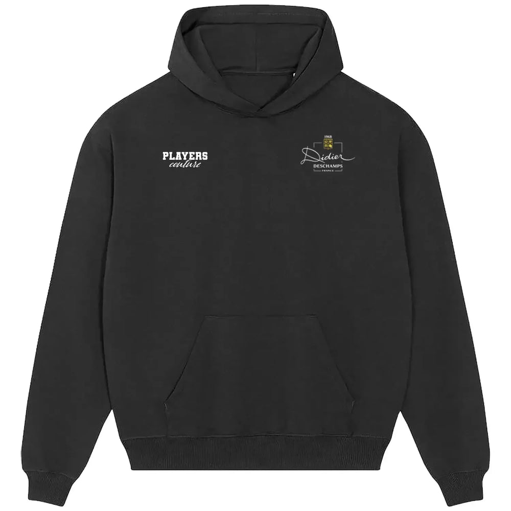 Didier Deschamps hoodie – black men's hoodie featuring the Didier Deschamps Players Couture logo