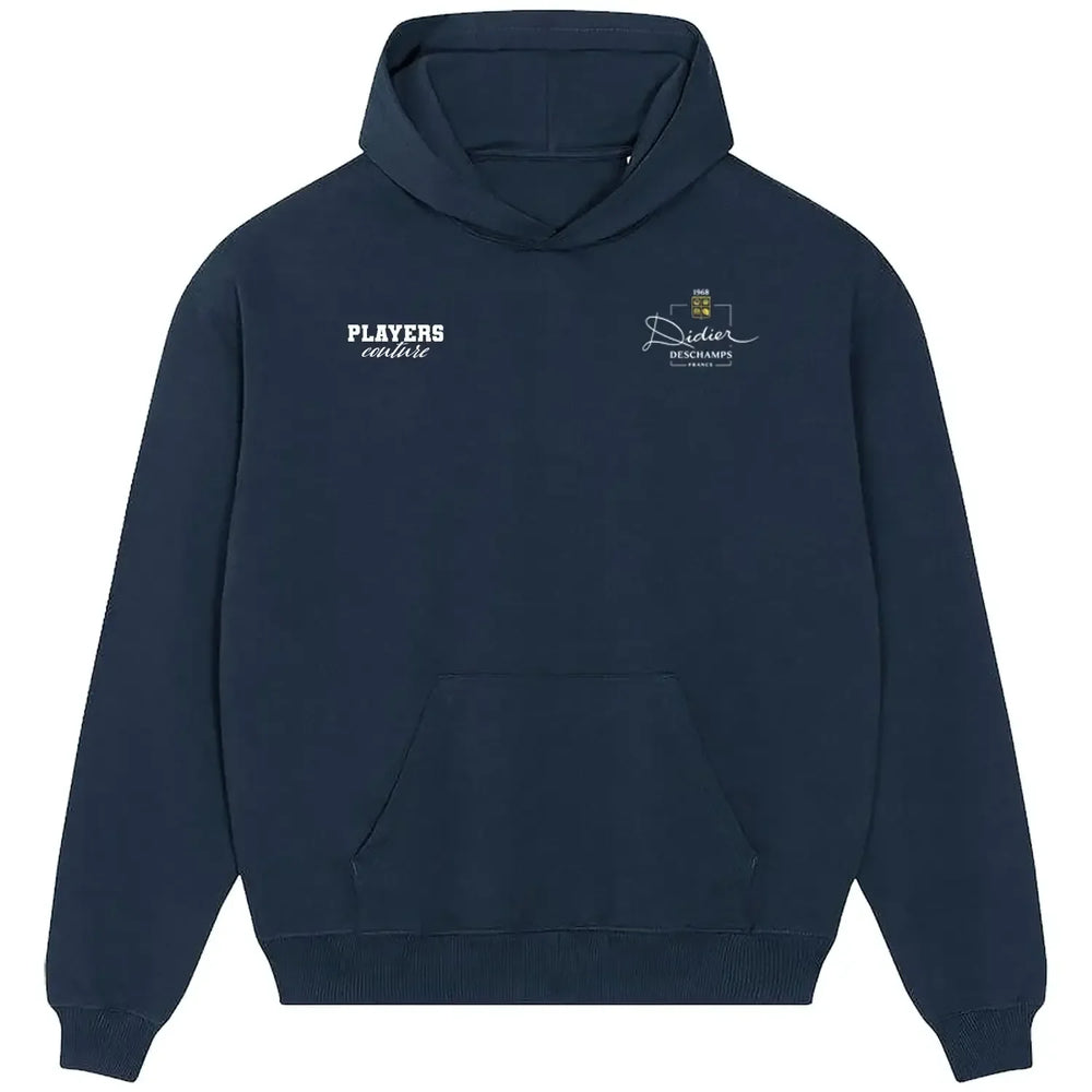 Didier Deschamps hoodie – navy men's hoodie featuring the Didier Deschamps Players Couture logo