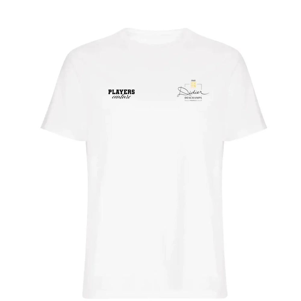 Didier Deschamps Logo Players Couture Mens T-Shirt - White / S | Chelsea, Fashion Collection, Football, France, Juventus, Marseille, Men's, Nantes, T-Shirts, Valencia, Volume 1