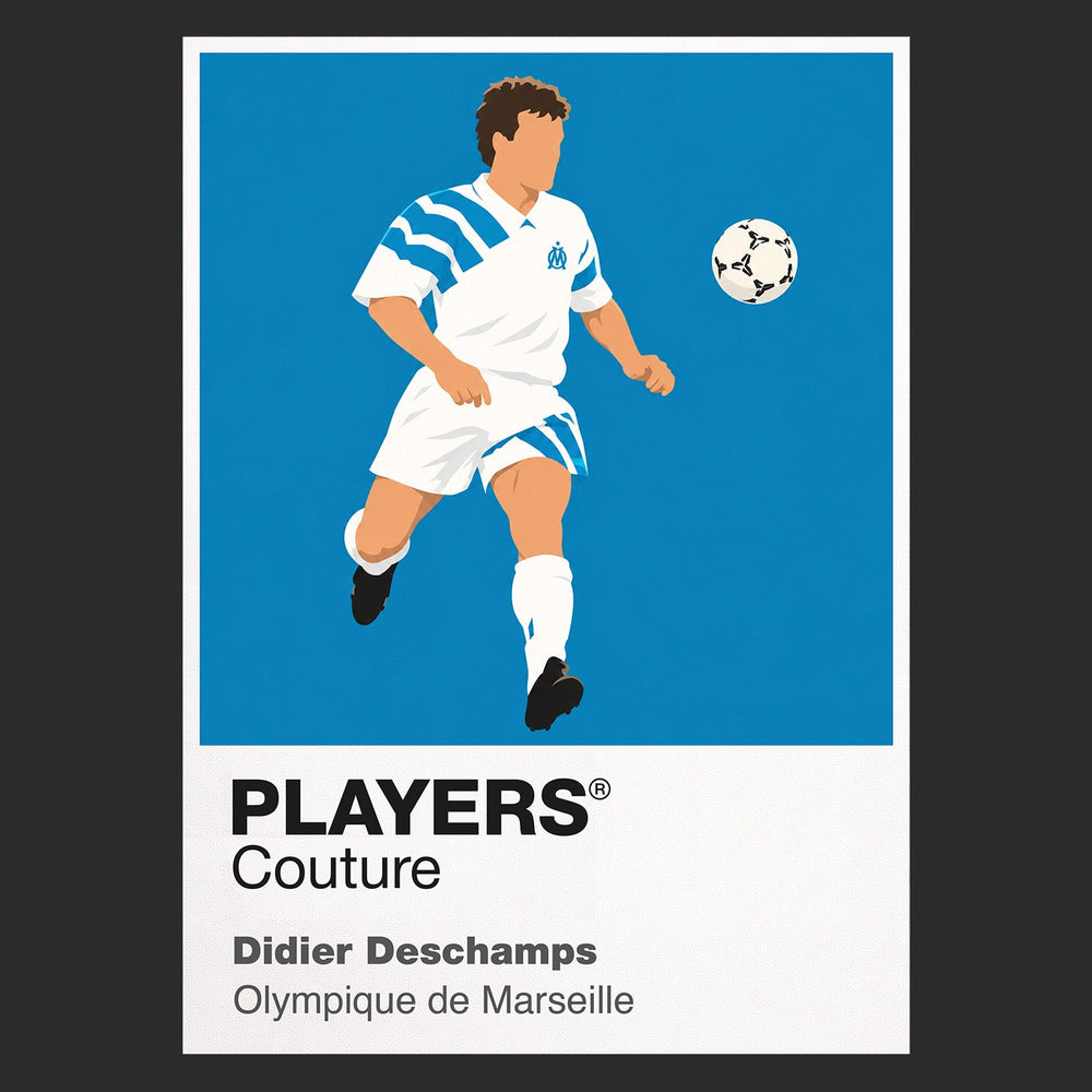 Didier Deschamps Marseille Icon Frame artwork in black