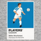 Didier Deschamps Marseille Icon Frame artwork in grey