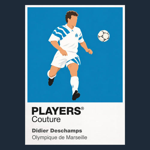 Didier Deschamps Marseille Icon Frame artwork in navy