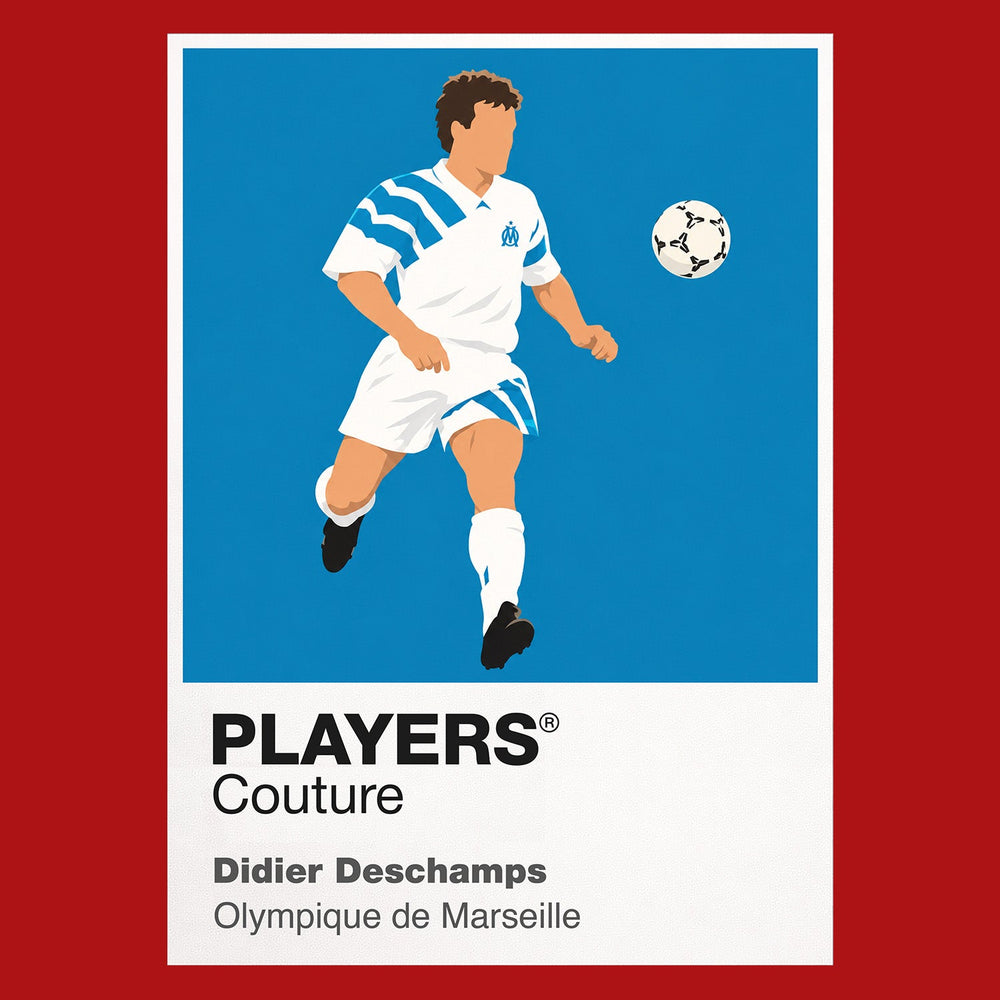 Didier Deschamps Marseille Icon Frame artwork in red