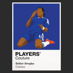 Didier Drogba Chelsea Icon Frame — Black