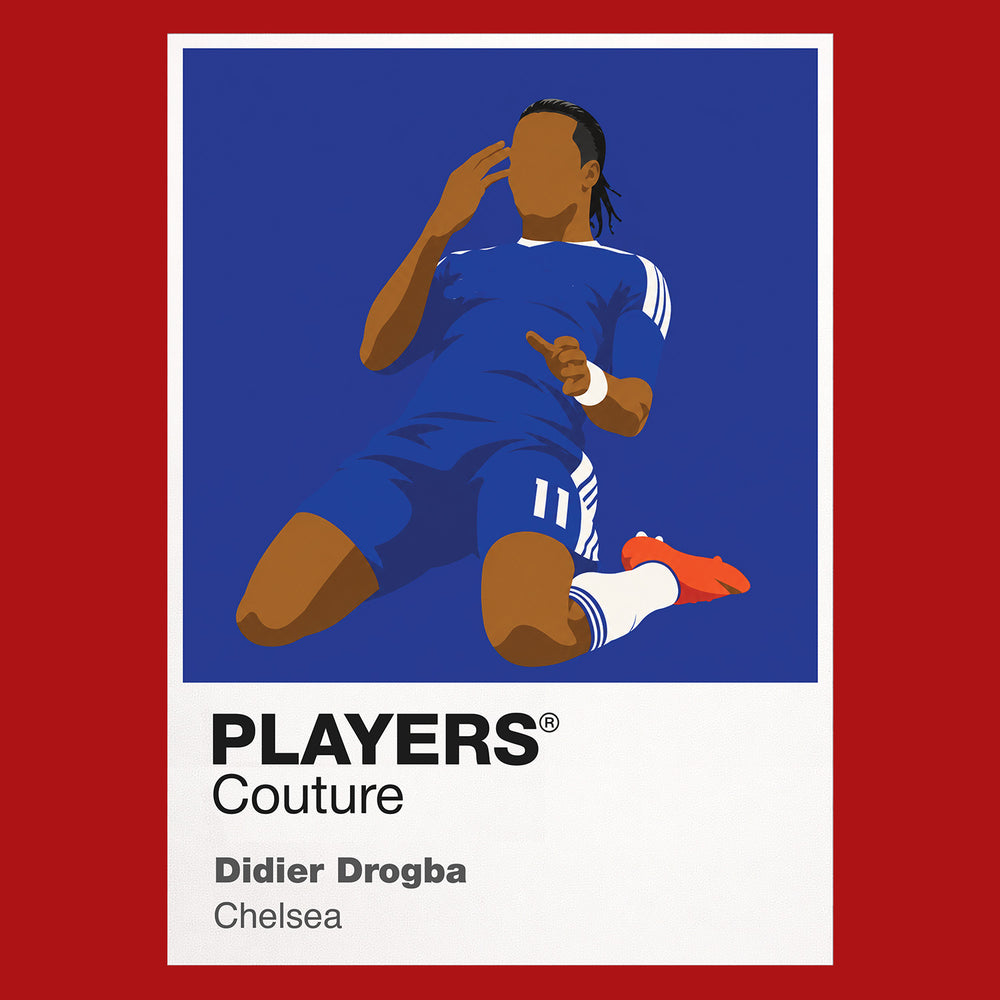 Didier Drogba Chelsea Icon Frame — Red