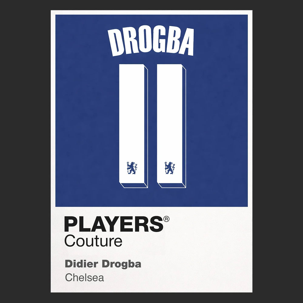 Didier Drogba 11 Football Shirt Frame Men's Hoodie – black close-up detail shot of the Didier Drogba 11 Football Players