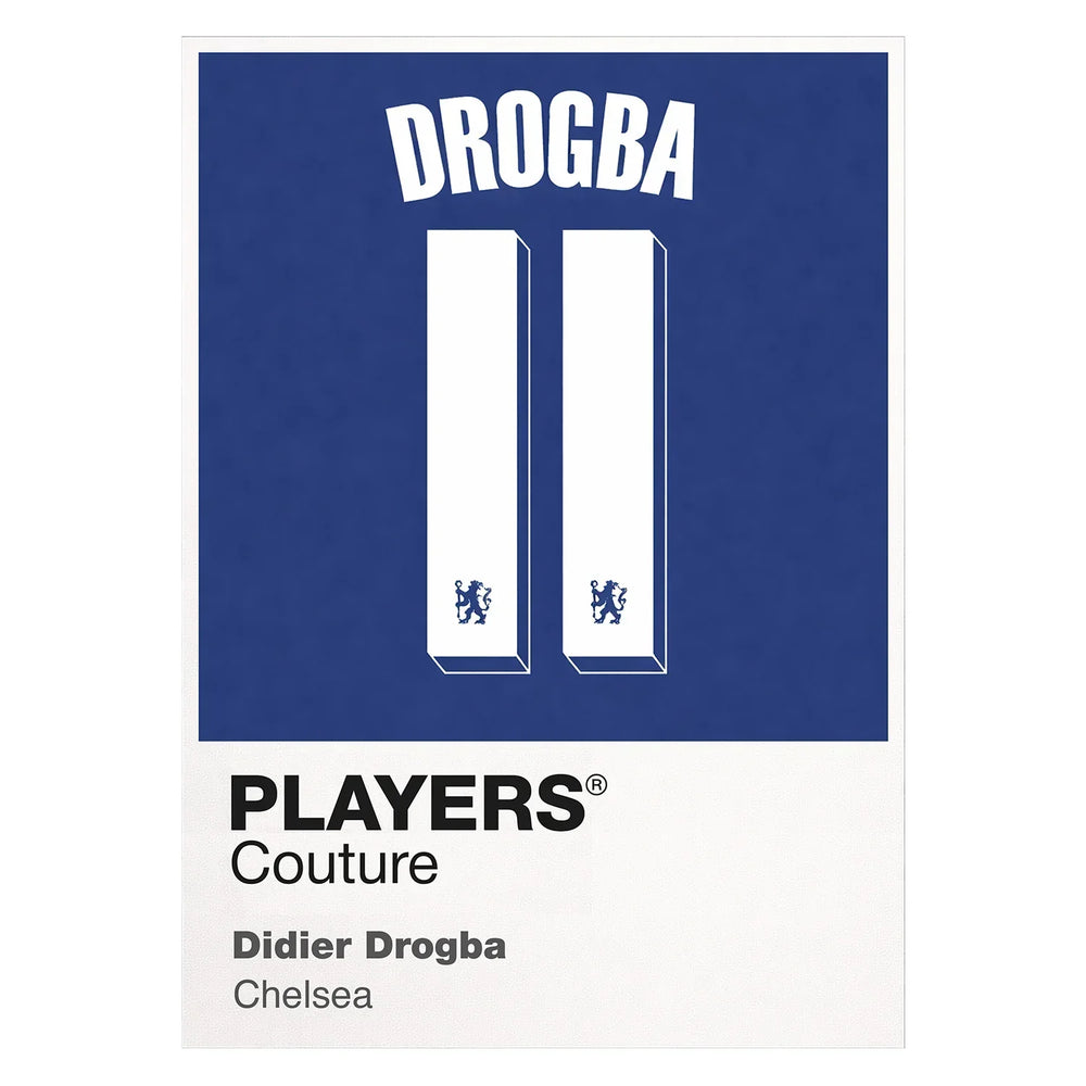 Didier Drogba 11 Football Shirt Frame Men's Hoodie – white close-up detail shot of the Didier Drogba 11 Football Players