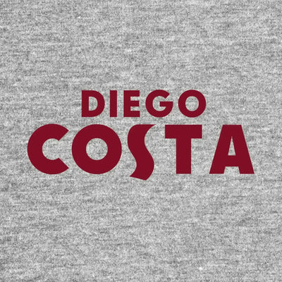 Diego Costa Logo Men's T-Shirt – grey close-up detail shot of the Diego Costa Players Couture logo design