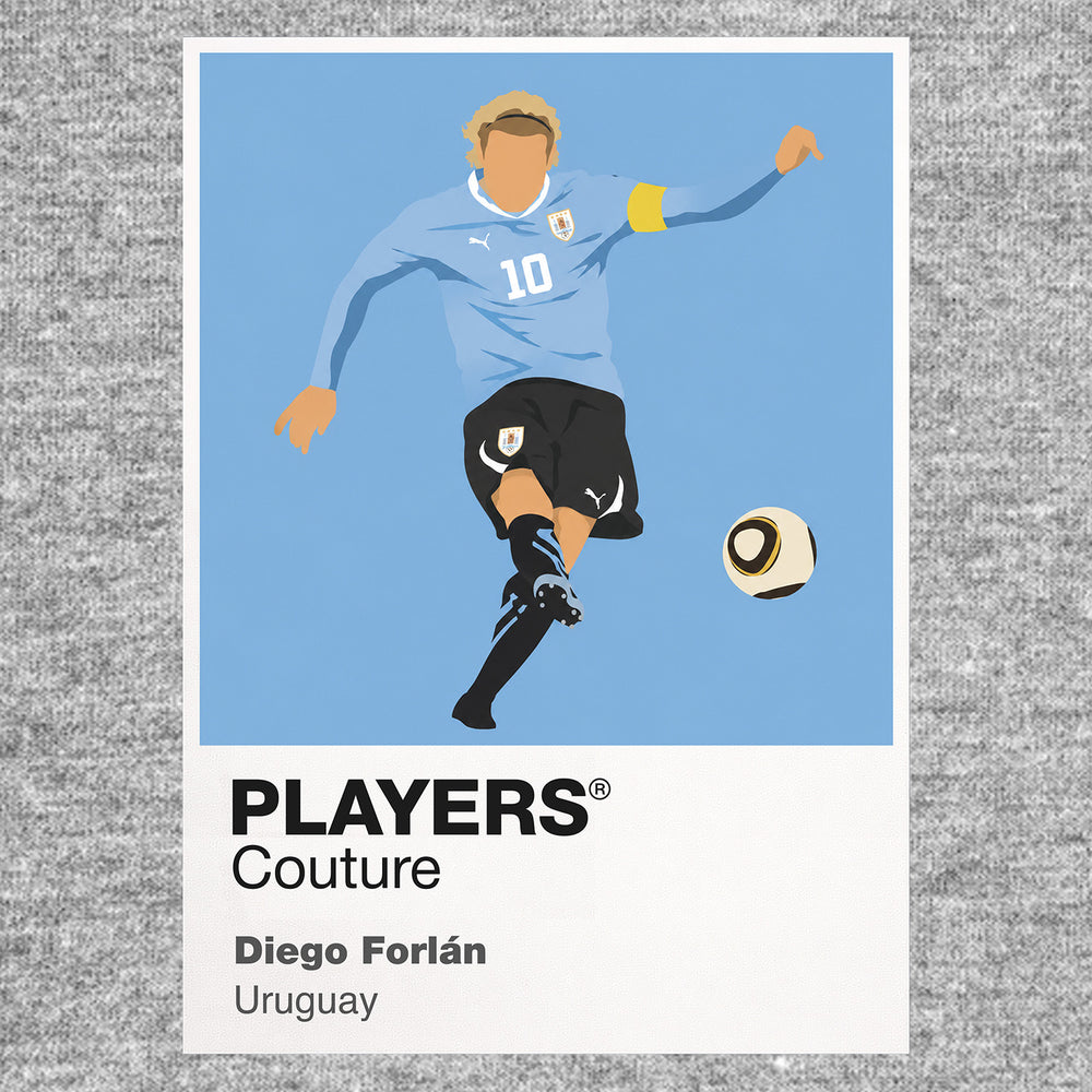 Diego Forlan  Icon Frame — Gray