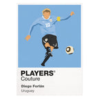 Diego Forlan  Icon Frame — White
