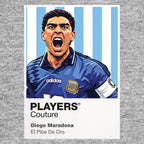 Diego Maradona Argentina Atlas Frame Navy men's hoodie by Players Couture