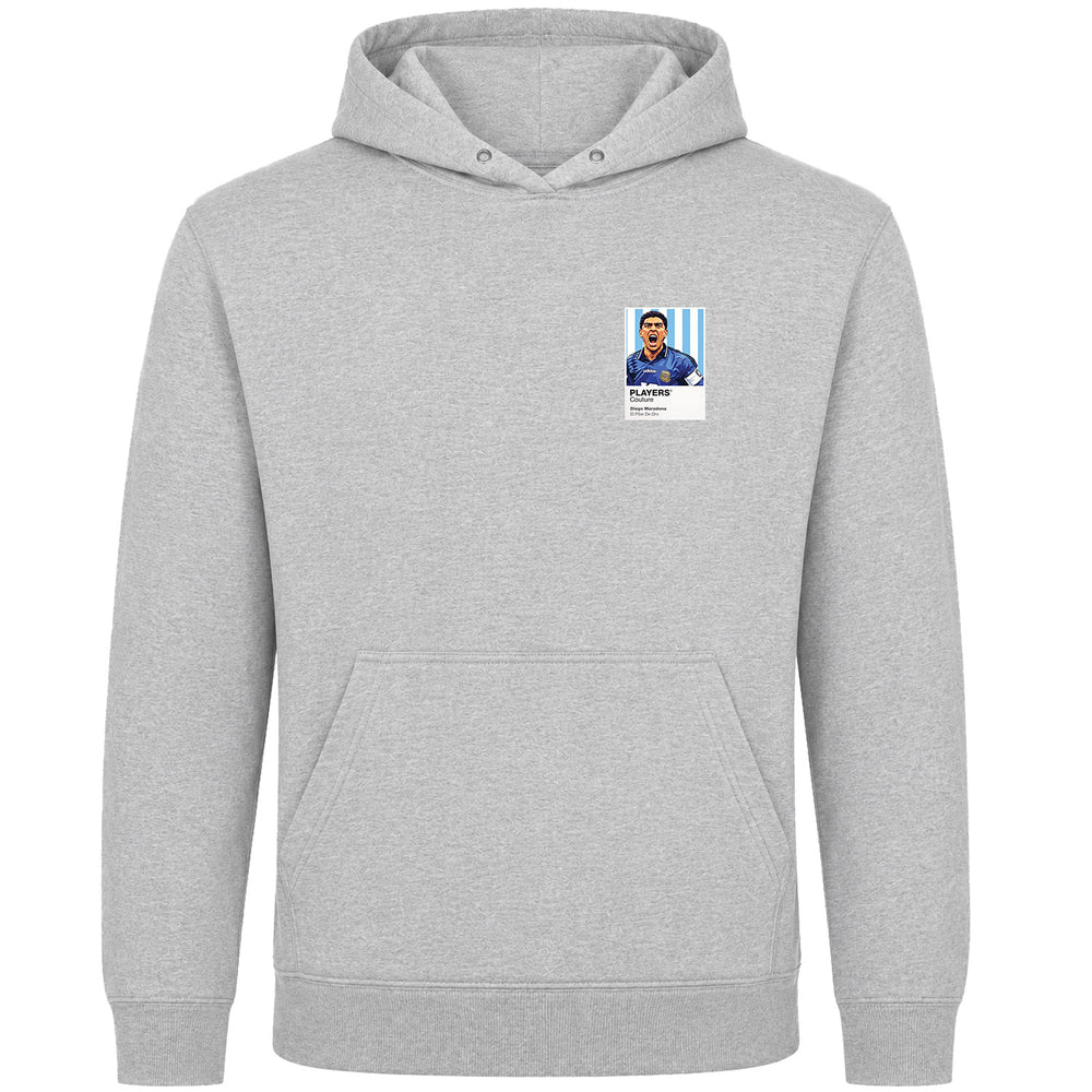 Diego Maradona Argentina Atlas Frame Navy men's hoodie by Players Couture
