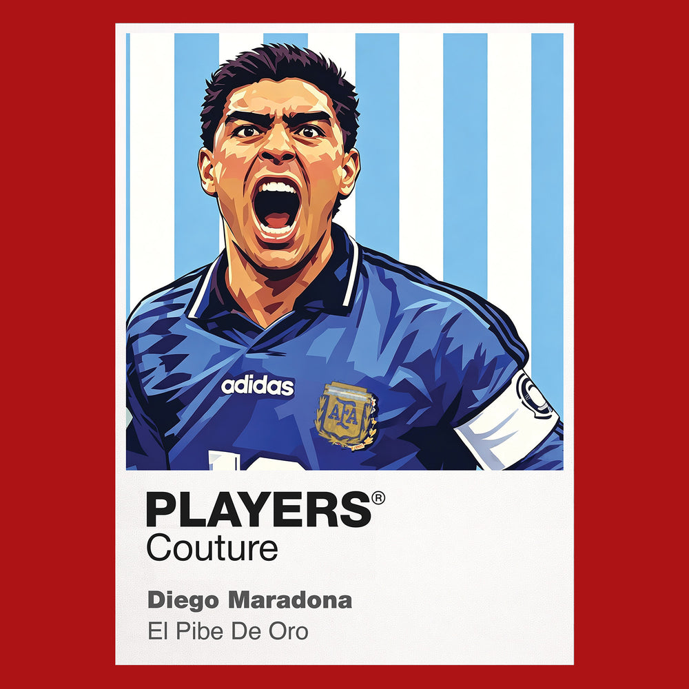 Diego Maradona Argentina Atlas Frame Navy men's hoodie by Players Couture