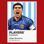 Diego Maradona Argentina Atlas Frame Navy men's hoodie by Players Couture