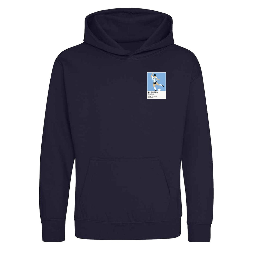 Diego Maradona Players Couture Kids Navy Hoodie
