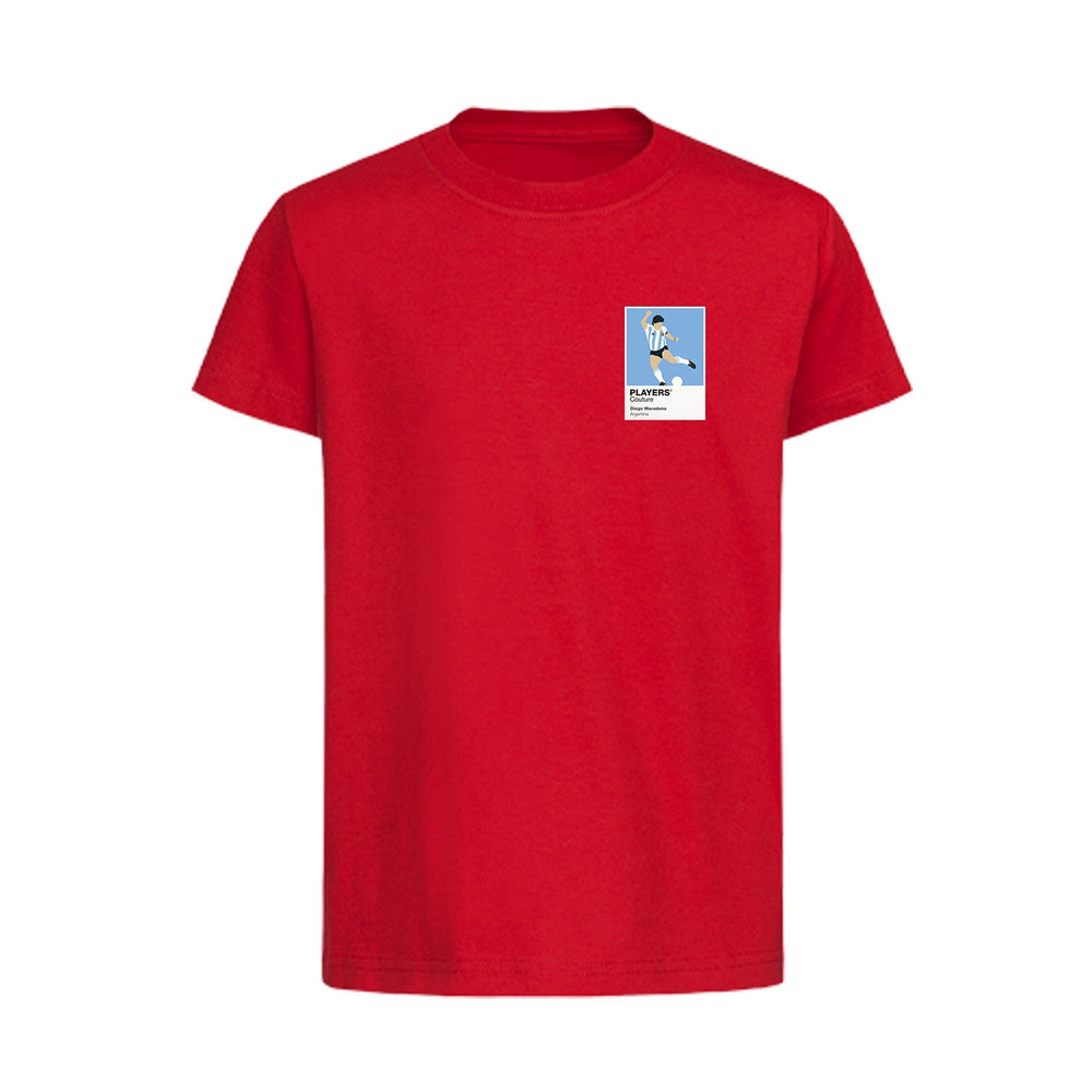 Diego Maradona Players Couture Kids Red T-Shirt