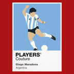 Diego Maradona Players Couture Frame Red