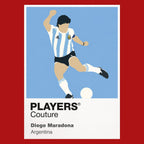 Diego Maradona Players Couture Frame Red